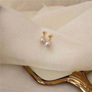 Freshwater Pearl Dainty Baroque Pearl Dangle Earrings Anniversary Gift Birthday